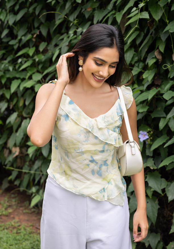 ERLA YELLOW STRAP TOP 